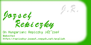 jozsef repiczky business card